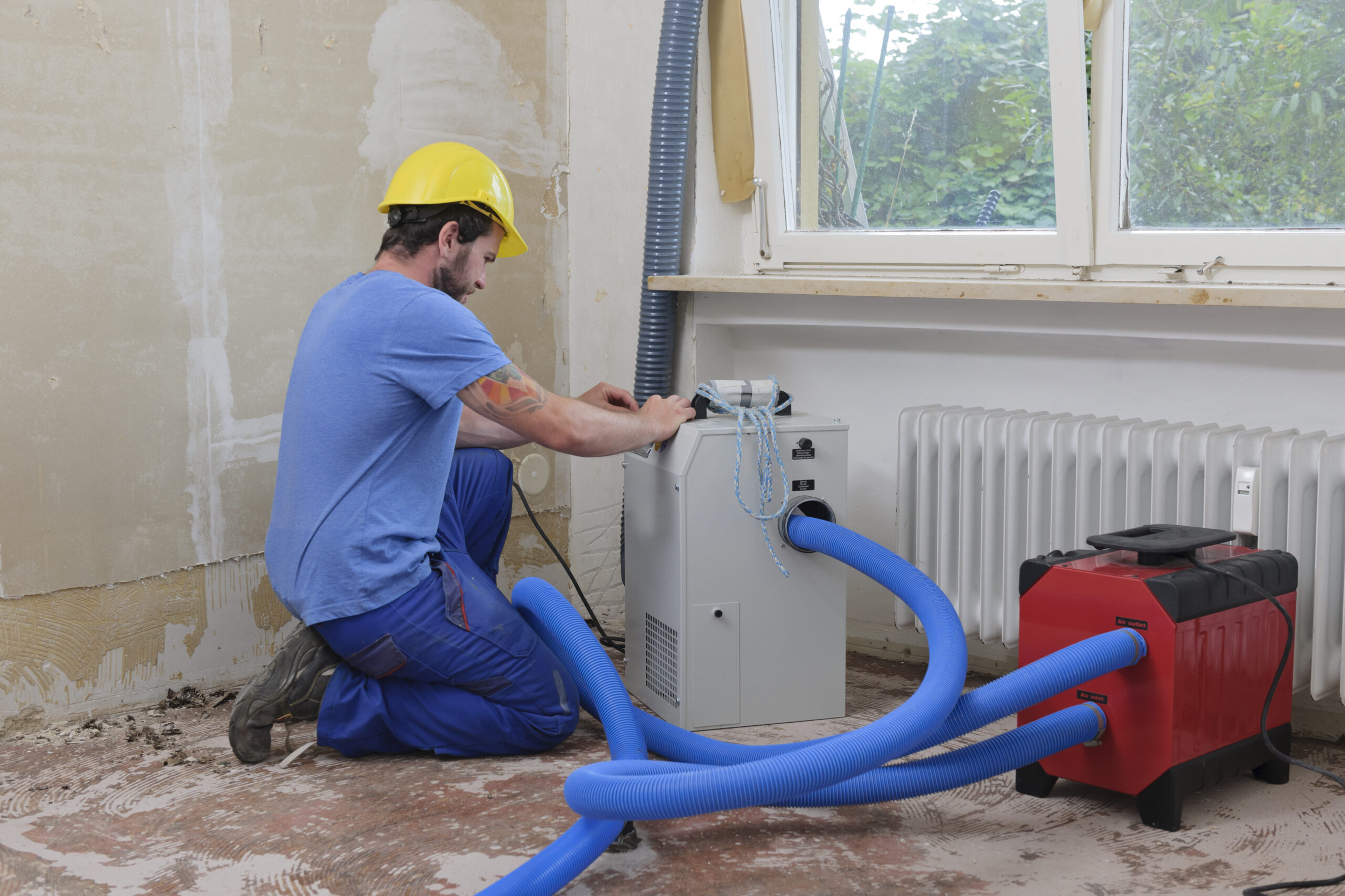 worker adjusting dehumidifier in an apartment whic 2023 11 27 05 30 21 utc scaled